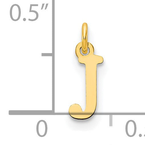 14ky Cutout Letter J Initial Pendant