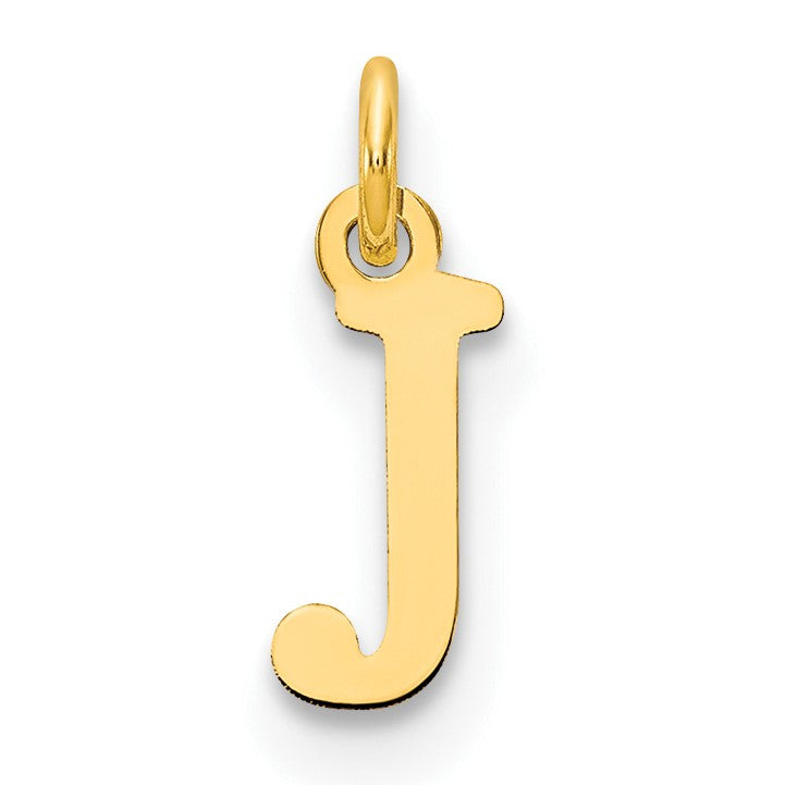 14ky Cutout Letter J Initial Pendant