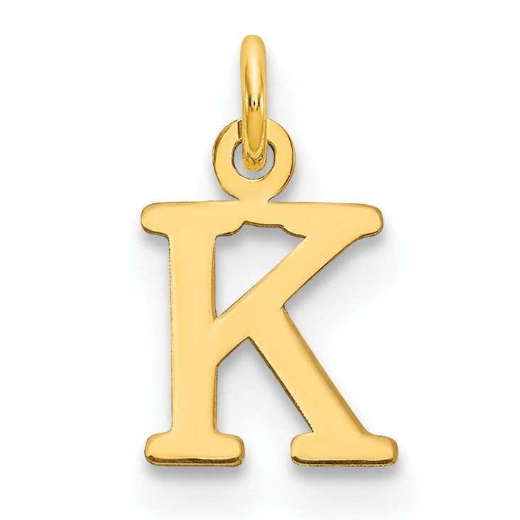 14ky Cutout Letter K Initial Pendant