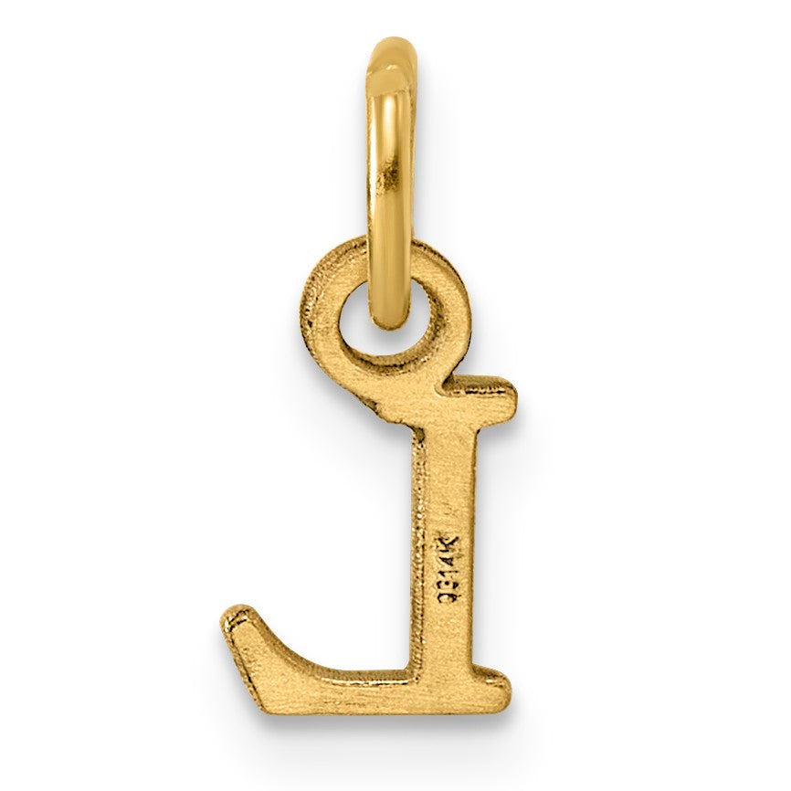 14ky Cutout Letter L Initial Pendant