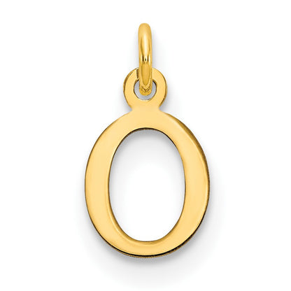 14ky Cutout Letter O Initial Pendant