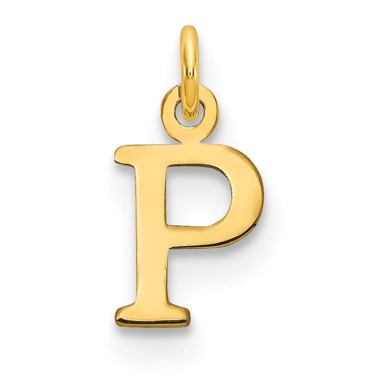 14ky Cutout Letter P Initial Pendant