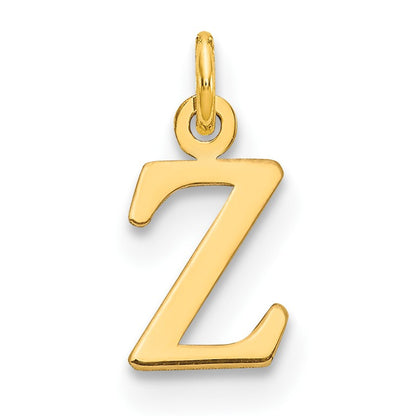 14ky Cutout Letter Z Initial Pendant