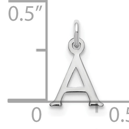 14kw Cutout Letter A Initial Pendant