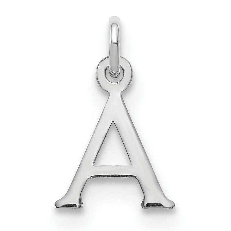 14kw Cutout Letter A Initial Pendant