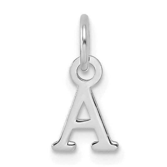 14kw Cutout Letter A Initial Pendant