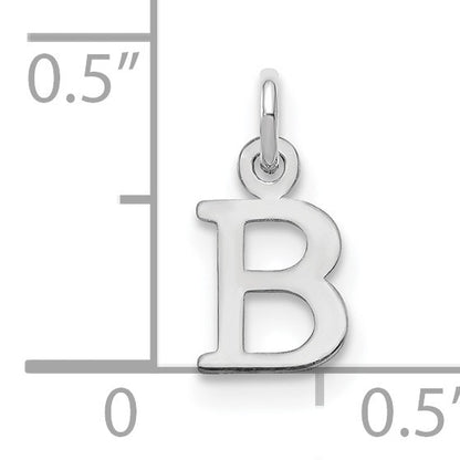 14kw Cutout Letter B Initial Pendant