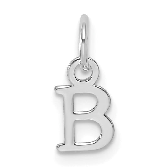 14kw Cutout Letter B Initial Pendant