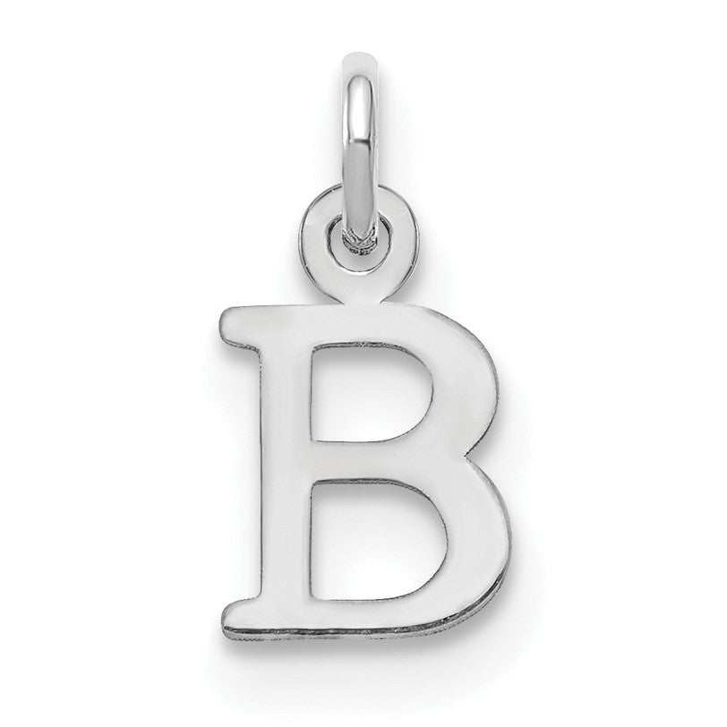 14kw Cutout Letter B Initial Pendant