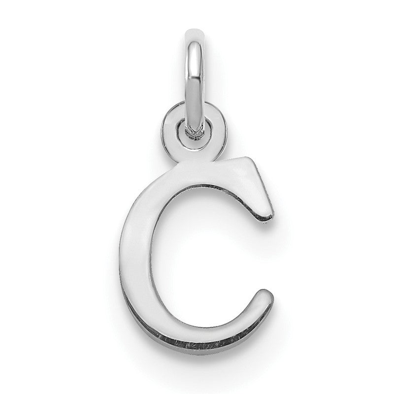 14kw Cutout Letter C Initial Pendant