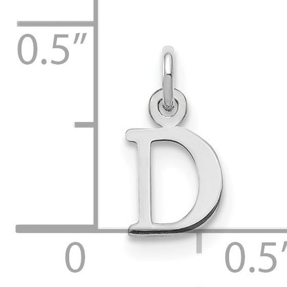 14kw Cutout Letter D Initial Pendant