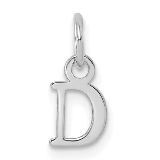 14kw Cutout Letter D Initial Pendant