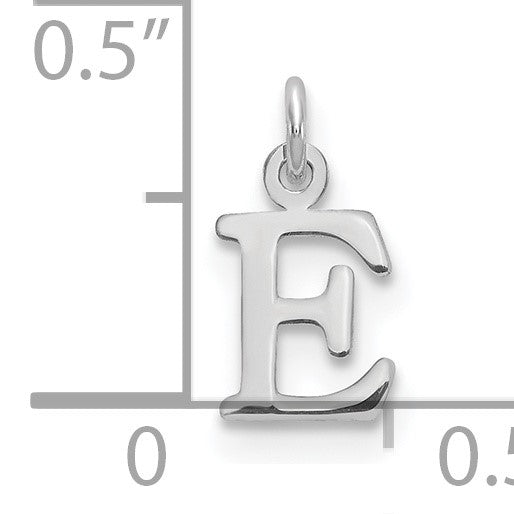 14kw Cutout Letter E Initial Pendant
