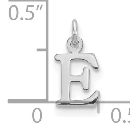 14kw Cutout Letter E Initial Pendant