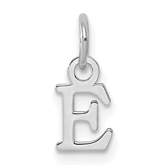 14kw Cutout Letter E Initial Pendant