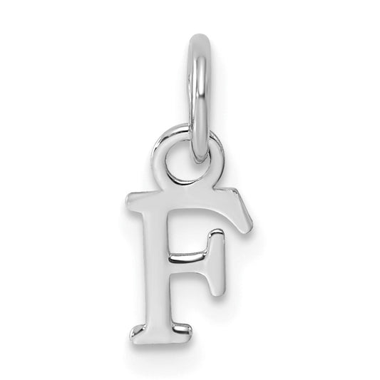 14kw Cutout Letter F Initial Pendant