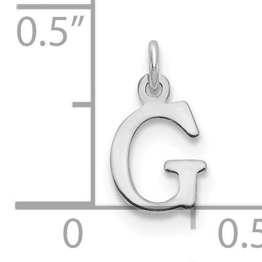 14kw Cutout Letter G Initial Pendant