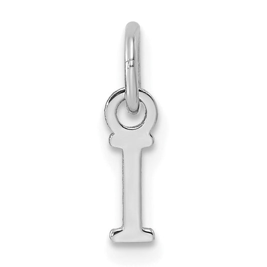 14kw Cutout Letter I Initial Pendant