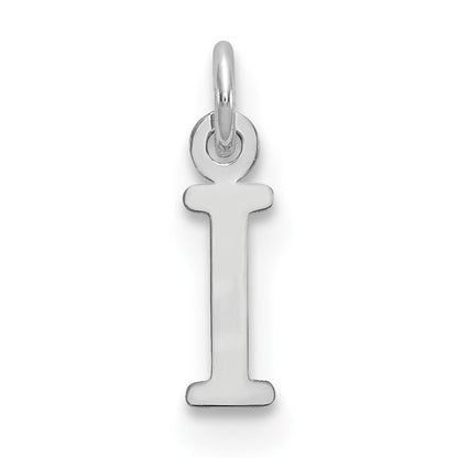 14kw Cutout Letter I Initial Pendant