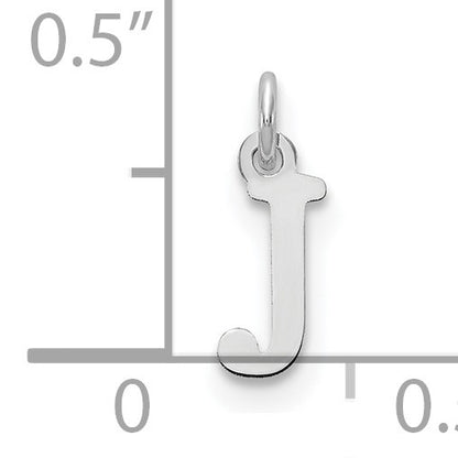 14kw Cutout Letter J Initial Pendant
