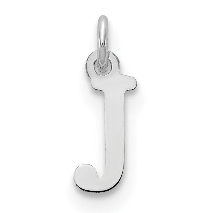 14kw Cutout Letter J Initial Pendant