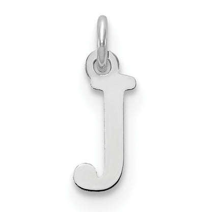 14kw Cutout Letter J Initial Pendant