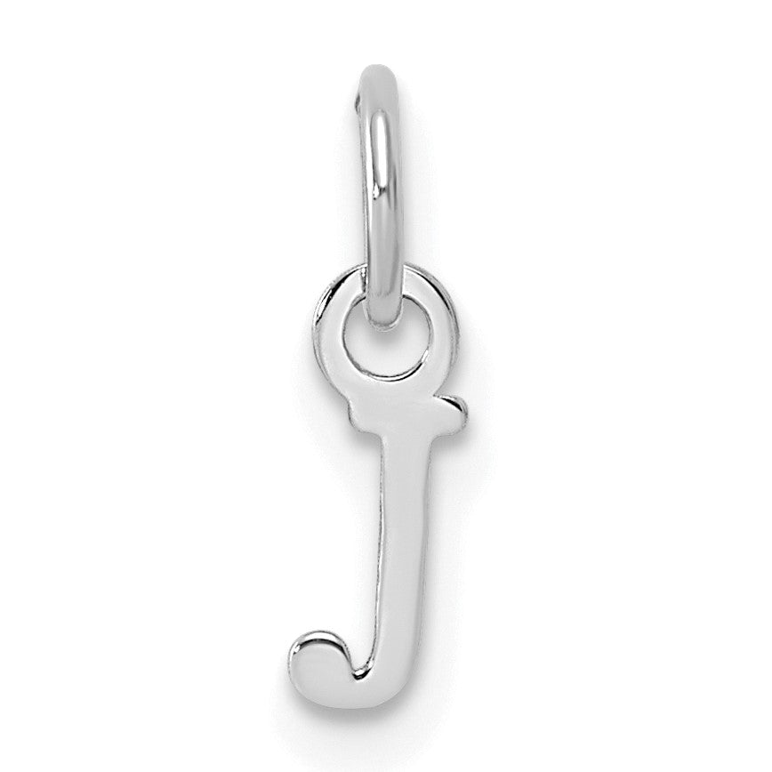 14kw Cutout Letter J Initial Pendant