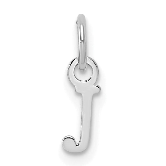 14kw Cutout Letter J Initial Pendant