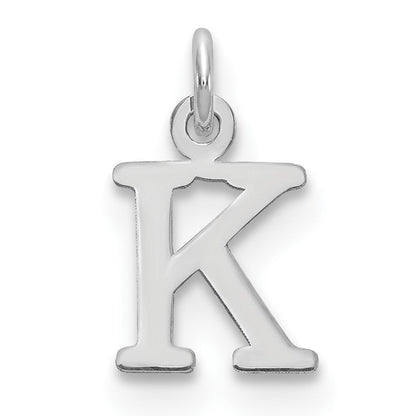 14kw Cutout Letter K Initial Pendant