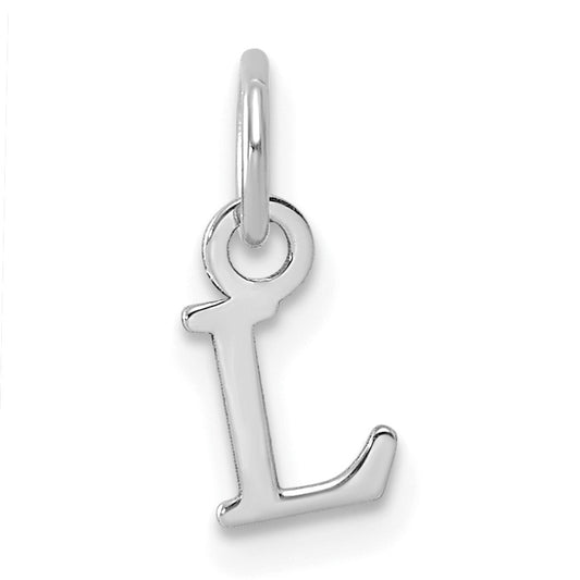 14kw Cutout Letter L Initial Pendant