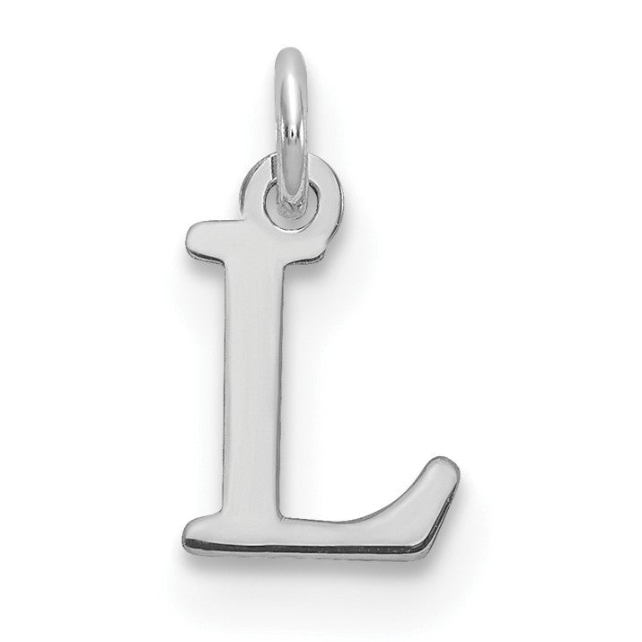 14kw Cutout Letter L Initial Pendant