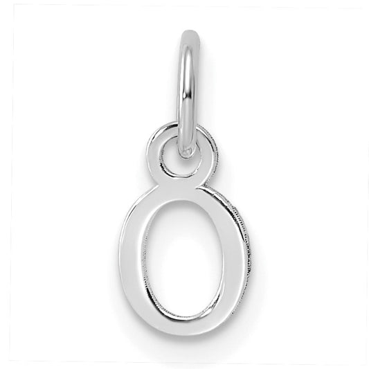 14kw Cutout Letter O Initial Pendant
