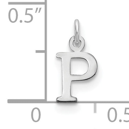 14kw Cutout Letter P Initial Pendant