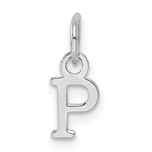 14kw Cutout Letter P Initial Pendant