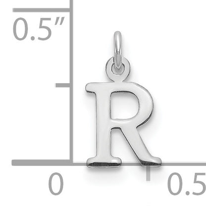 14kw Cutout Letter R Initial Pendant