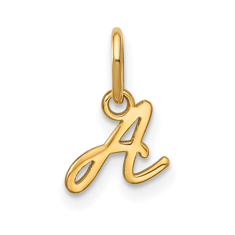 14KY Upper case Letter A Initial Charm