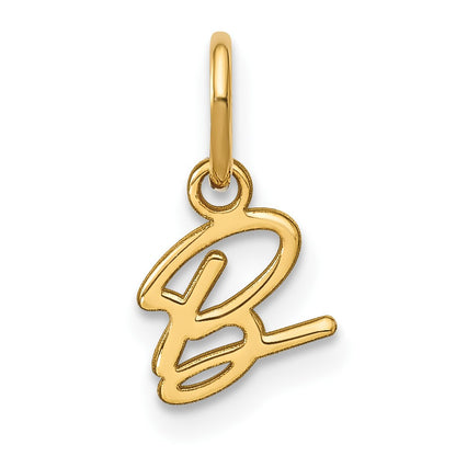 14KY Upper case Letter B Initial Charm