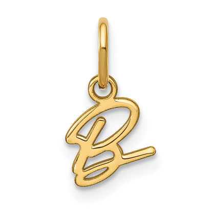 14KY Upper case Letter B Initial Charm