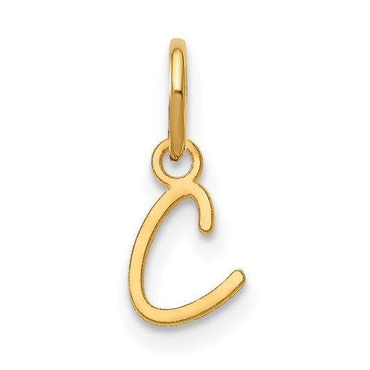 14KY Upper case Letter C Initial Charm