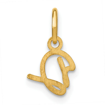 14KY Upper case Letter D Initial Charm