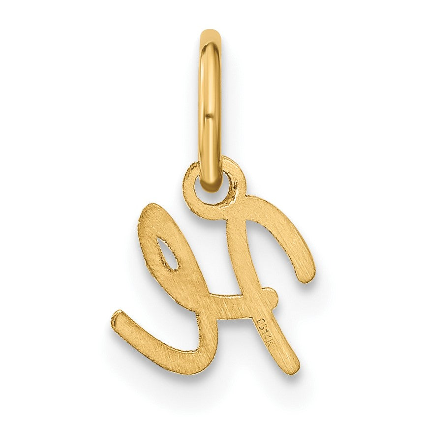 14KY Upper case Letter H Initial Charm