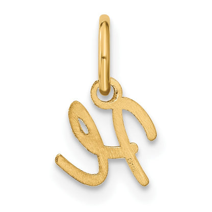 14KY Upper case Letter H Initial Charm