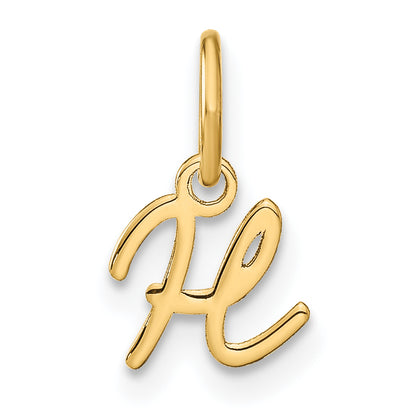 14KY Upper case Letter H Initial Charm