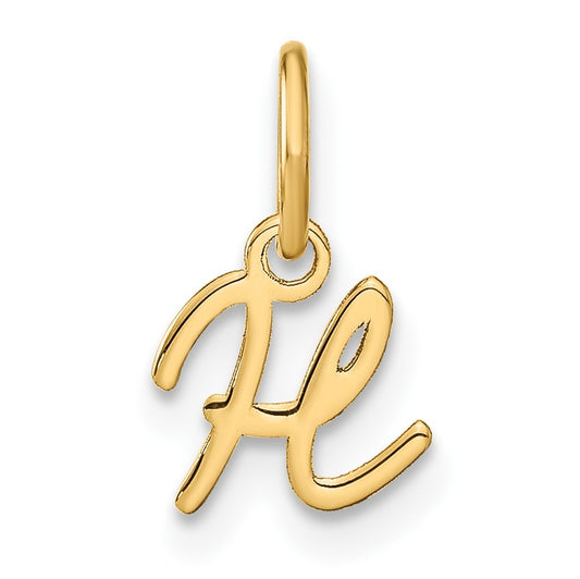 14KY Upper case Letter H Initial Charm