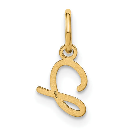 14KY Upper case Letter J Initial Charm