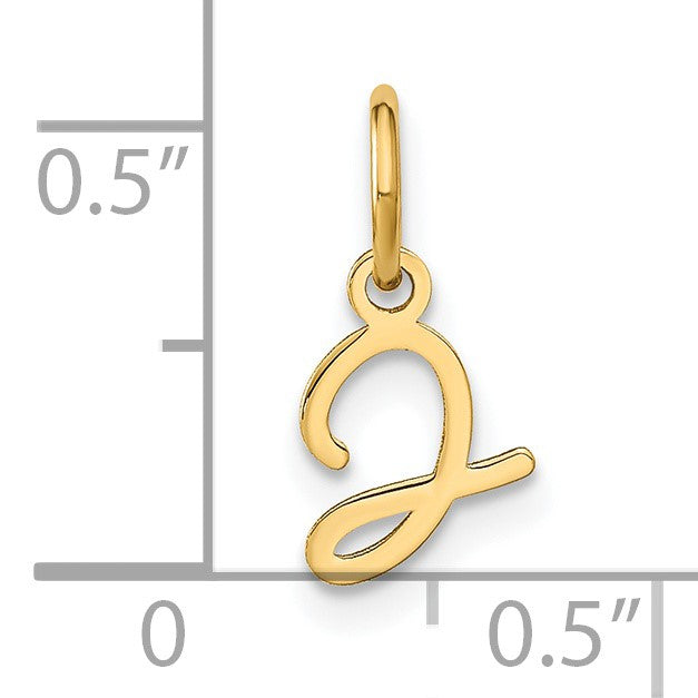 14KY Upper case Letter J Initial Charm