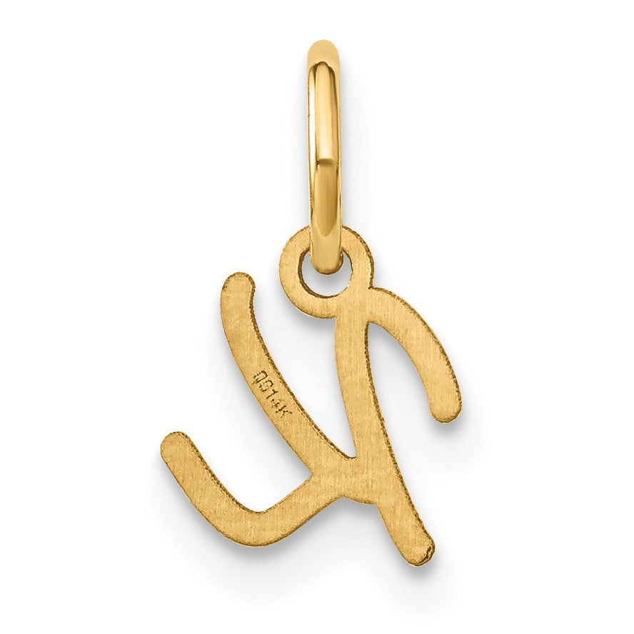 14KY Upper case Letter K Initial Charm