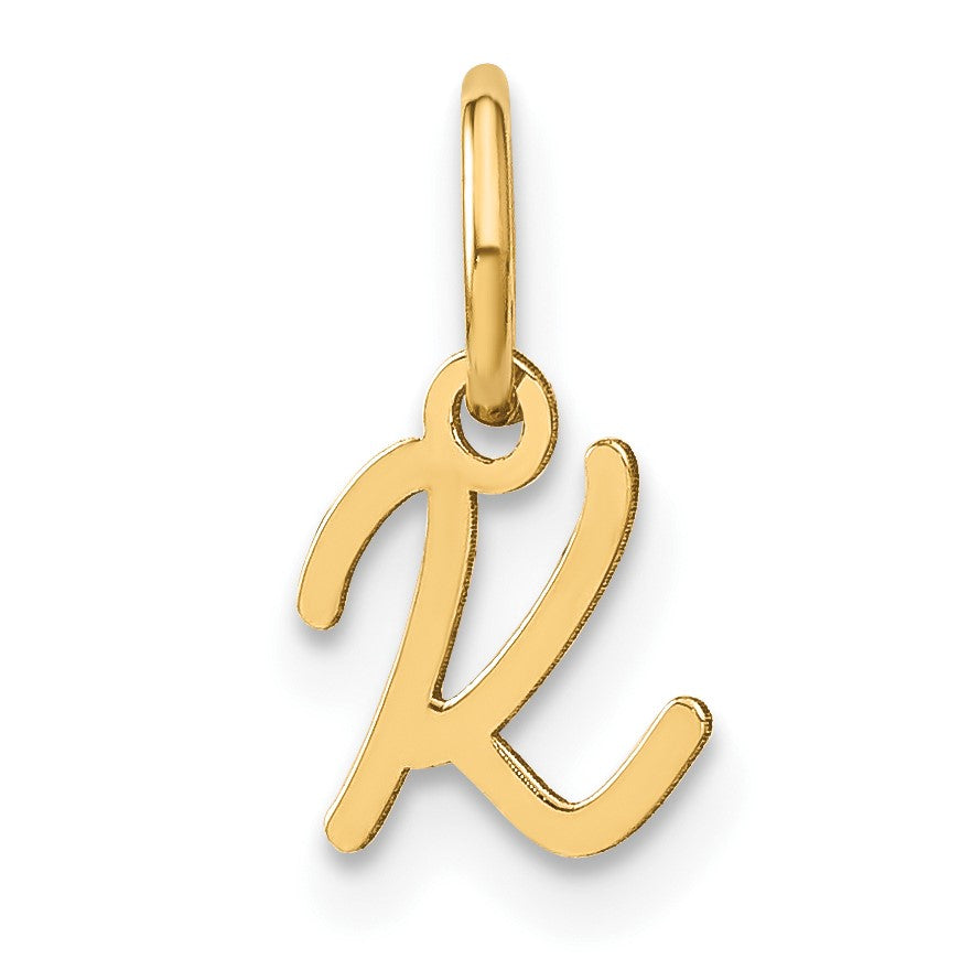 14KY Upper case Letter K Initial Charm