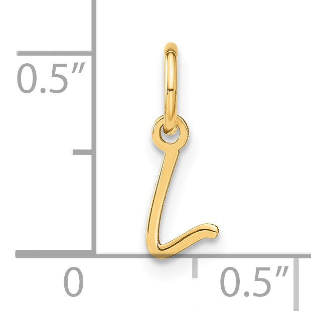 14KY Upper case Letter L Initial Charm
