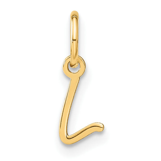 14KY Upper case Letter L Initial Charm